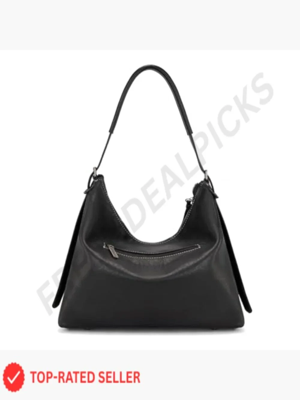 Large Slouchy Hobo Shoulder Handbag Ultra Soft Vegan Leather Crossbody Purse